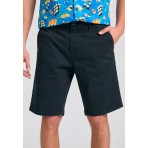 Funky Buddha The Essentials Ανδρική Βερμούδα Chino Μαύρη
