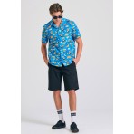 Funky Buddha The Essentials Ανδρική Βερμούδα Chino Μαύρη