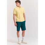 Funky Buddha The Essentials Ανδρική Βερμούδα Chino Πετρόλ