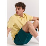 Funky Buddha The Essentials Ανδρική Βερμούδα Chino Πετρόλ