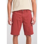 Funky Buddha The Essentials Ανδρική Βερμούδα Chino Κόκκινη