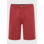 Funky Buddha The Essentials Ανδρική Βερμούδα Chino Κόκκινη