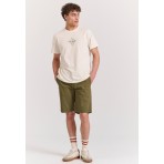 Funky Buddha The Essentials Ανδρική Βερμούδα Χακί