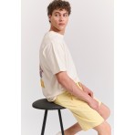 Funky Buddha The Essentials Ανδρική Βερμούδα Chino Κίτρινη