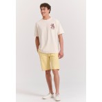 Funky Buddha The Essentials Ανδρική Βερμούδα Chino Κίτρινη
