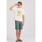 Funky Buddha The Essentials Ανδρική Βερμούδα Chino Πράσινη