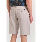 Funky Buddha The Essentials Ανδρική Βερμούδα Chino Γκρι Ανοιχτό