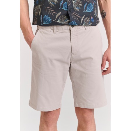 Funky Buddha The Essentials Ανδρική Βερμούδα Chino Γκρι Ανοιχτό