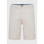 Funky Buddha The Essentials Ανδρική Βερμούδα Chino Γκρι Ανοιχτό