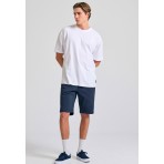 Funky Buddha The Essentials Ανδρική Βερμούδα Chino Μπλε Σκούρο