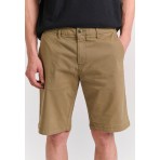 Funky Buddha The Essentials Ανδρική Βερμούδα Chino Καφέ