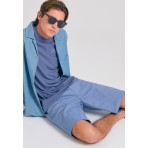 Funky Buddha The Essentials Ανδρική Βερμούδα Chino Σιέλ