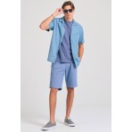Funky Buddha The Essentials Ανδρική Βερμούδα Chino Σιέλ