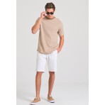 Funky Buddha The Essentials Ανδρική Βερμούδα Chino Λευκή