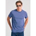 Funky Buddha The Essentials Ανδρική Κοντομάνικη Μπλούζα Ίντιγκο