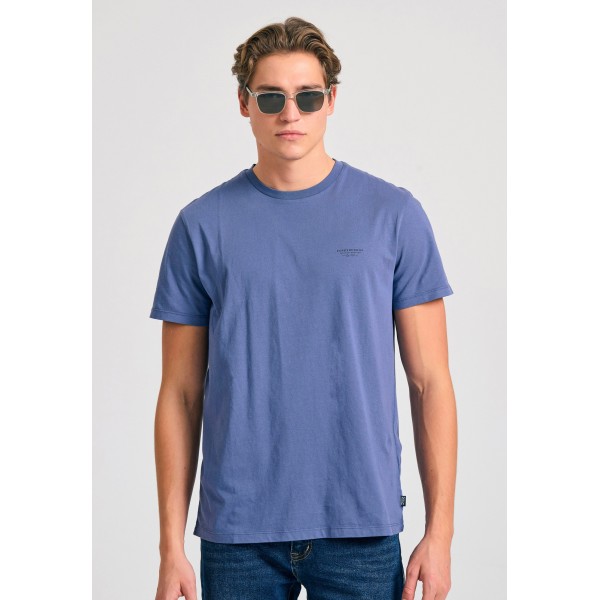 Funky Buddha Ανδρική Μπλούζα Κοντό Μανίκι Basic (FBM011-001-04-INDIGO)