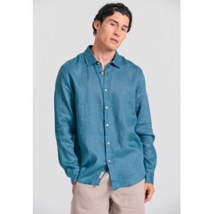Funky Buddha The Εssentials Πουκάμισο Μακρυμάνικο  Ανδρικό (FBM011-001-05-BLUE-STEEL)