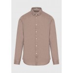 Funky Buddha The Essentials Ανδρικό Μακρυμάνικο Λινό Πουκάμισο