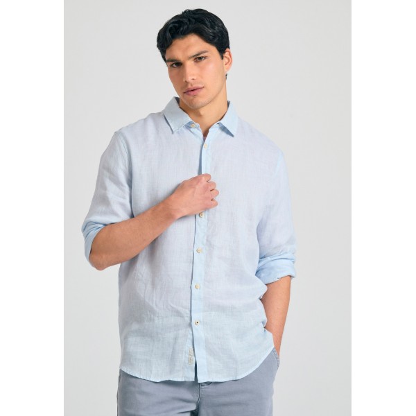 Funky Buddha Ανδρικό Πουκάμισο Basic (FBM011-001-05-CLOUD-BLUE)