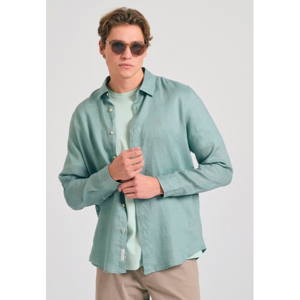 Funky Buddha Πουκάμισο Μακρυμάνικο Ανδρικό (FBM011-001-05-SAGE-GREEN)