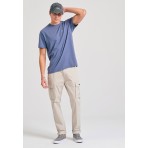 Funky Buddha The Essentials Ανδρικό Παντελόνι Cargo Γκρι Ανοιχτό