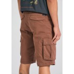 Funky Buddha Ανδρική Βερμούδα Cargo Καφέ