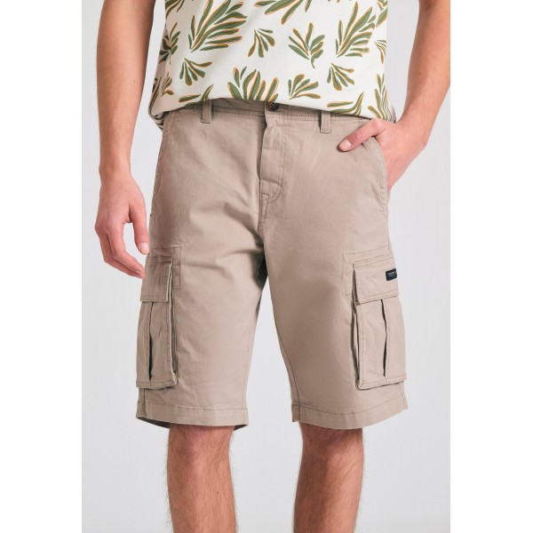 Funky Buddha Ανδρική Βερμούδα Cargo (FBM011-002-03-GREIGE)