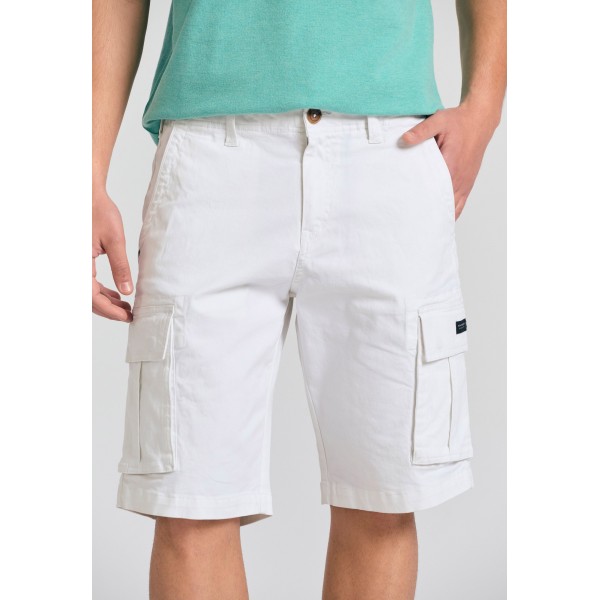 Funky Buddha Ανδρική Βερμούδα Cargo (FBM011-002-03-WHITE)