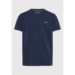 Funky Buddha Ανδρικό Κοντομάνικο T-Shirt Μπλε Σκούρο