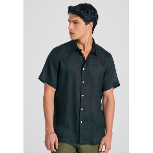 Funky Buddha Πουκάμισο Κοντομάνικο Ανδρικό (FBM011-002-05-BLACK)