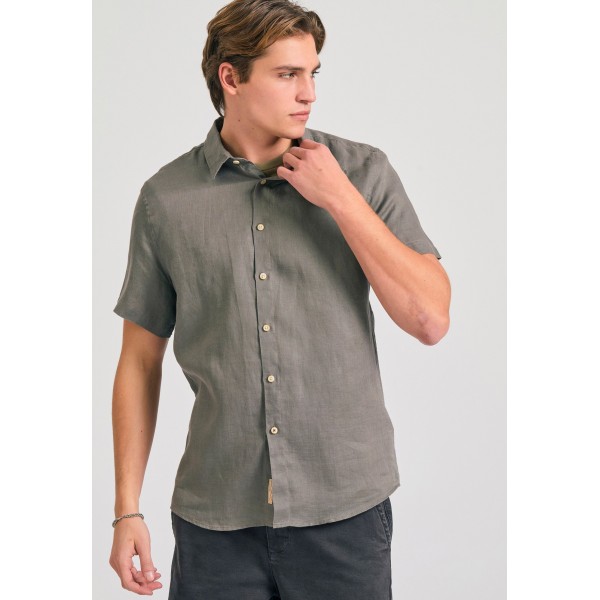 Funky Buddha The Εssentials Πουκάμισο Κοντομάνικο Ανδρικό (FBM011-002-05-HAZELNUT)