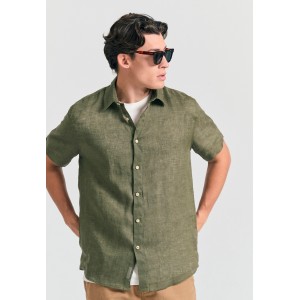 Funky Buddha Πουκάμισο Κοντομάνικο Ανδρικό (FBM011-002-05-KHAKI)