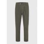 Funky Buddha Linen blend Ανδρικό Παντελόνι Chino Χακί
