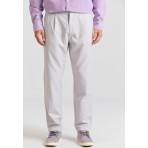 Funky Buddha Linen blend Ανδρικό Παντελόνι Chino Γκρι Ανοιχτό
