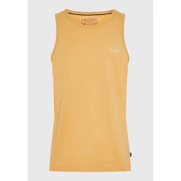 Funky Buddha Ανδρική Μπλούζα Χωρίς Μανίκι (FBM011-003-04-TAN)