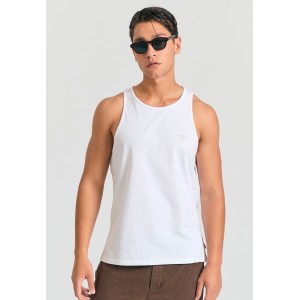 Funky Buddha Μπλούζα Αμάνικη Ανδρική (FBM011-003-04-WHITE)