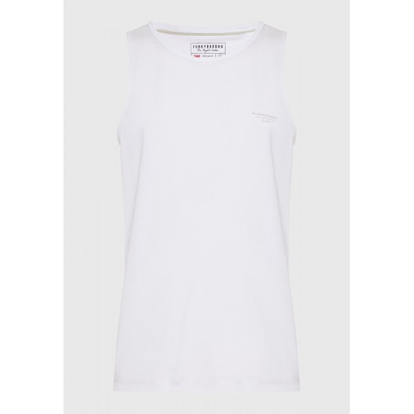 Funky Buddha Μπλούζα Αμάνικη Ανδρική (FBM011-003-04-WHITE)