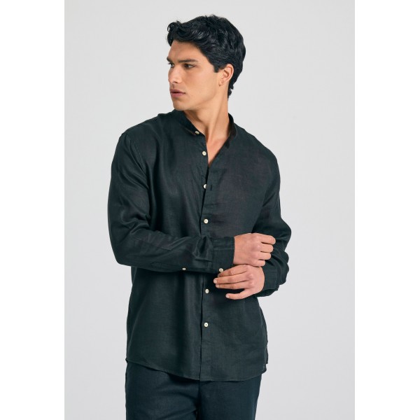 Funky Buddha Ανδρικό Πουκάμισο Basic (FBM011-003-05-BLACK)