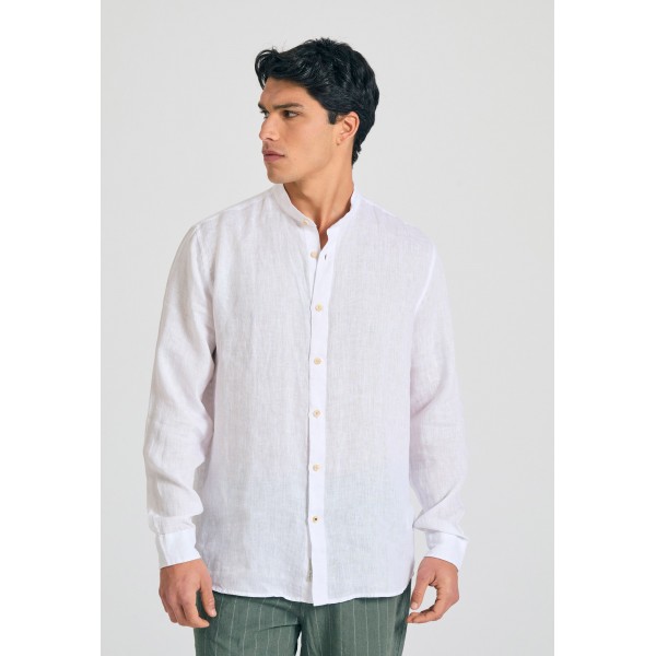 Funky Buddha Ανδρικό Πουκάμισο Basic (FBM011-003-05-WHITE)