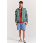 Funky Buddha Ανδρικό Bomber Jacket Πράσινο