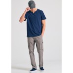 Funky Buddha The Essentials Ανδρική Κοντομάνικη Μπλούζα Μπλε