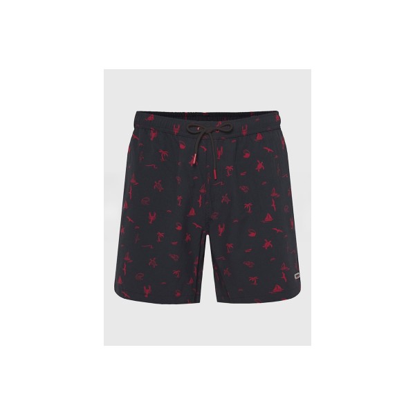 Funky Buddha Μαγιό Βερμούδα Ανδρικό (FBM011-004-16-BLACK)