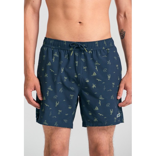Funky Buddha Μαγιό Βερμούδα Ανδρικό (FBM011-004-16-NAVY)