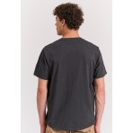Funky Buddha Ανδρικό Κοντομάνικο T-Shirt Ανθρακί