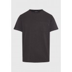 Funky Buddha Ανδρικό Κοντομάνικο T-Shirt Ανθρακί