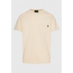 Funky Buddha Ανδρικό Κοντομάνικο T-Shirt Εκρού