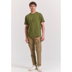 Funky Buddha Ανδρικό Κοντομάνικο T-Shirt Χακί
