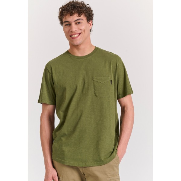 Funky Buddha T-Shirt Ανδρικό (FBM011-006-04-KHAKI)