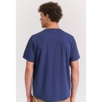 Funky Buddha Ανδρικό Κοντομάνικο T-Shirt Μπλε
