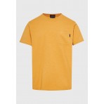 Funky Buddha Ανδρικό Κοντομάνικο T-Shirt Κίτρινο